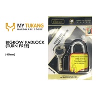BIGROW PADLOCK 40MM (TURN FREE)