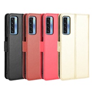 Suitable for TCL 20 5G/TCL 20S Phone Case Crazy Horse Pattern Flip Phone Leather Case Card Lanyard T