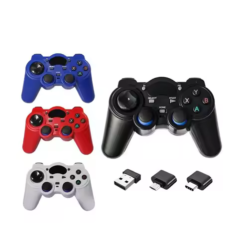 2.4Ghz Wireless PC Game Controller USB Gamepad For PS3 / TV Box / Android Phone / PC Joystick with O