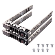 2pcs Pack 2.5" SAS SATA Hard Drive Tray Caddy 8FKXC 08FKXC Compatible for Dell PowerEdge R630 R730 R