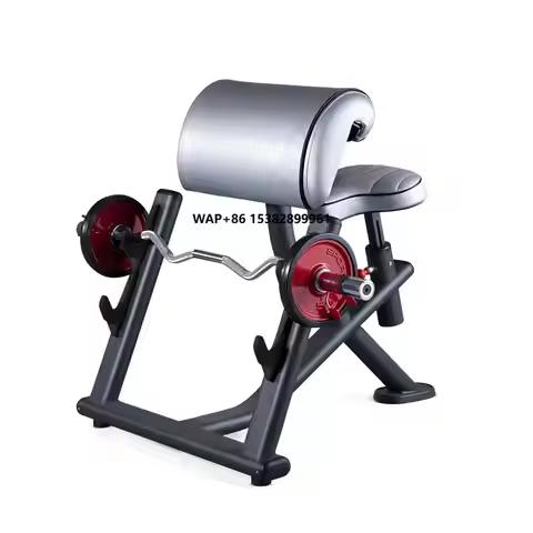 Commercial Steel Plate Loaded Biceps Trainer for Professional Gym-Heavy Duty Arm Curl Machine Bicep 