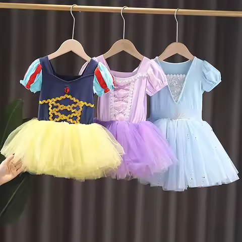 Baby Girl Ballet Dress Children Snow White Rapunzel Cinderella Elsa Anna Frozen Kids Birthday Party 
