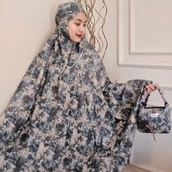 AL PUTRI | Mukena Dewasa Traveling Motif Terbaru Resleting 2in1 Laser Cut Bahan Katun