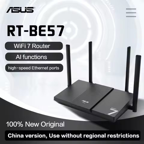ASUS RT-BE57 TUF Gaming Router WiFi7 2.5G Port Gaming Wireless Acceleration AiMesh Compatible BE3600