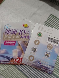 澳洲 10日無限上網 SIM Card 澳洲 10天 數據卡