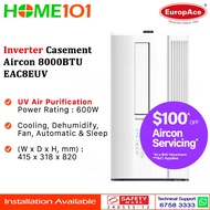 Europace Inverter Casement Aircon 8000BTU EAC8EUV