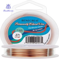 1roll Round Craft Copper Wire Raw(Unplated) 0.8mm 20 Gauge