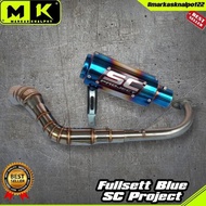 MM27 SC PROJECT BLUEknalpot NMAX AEROX XMAX ADV VARIO PCX MIO SCOPY Original