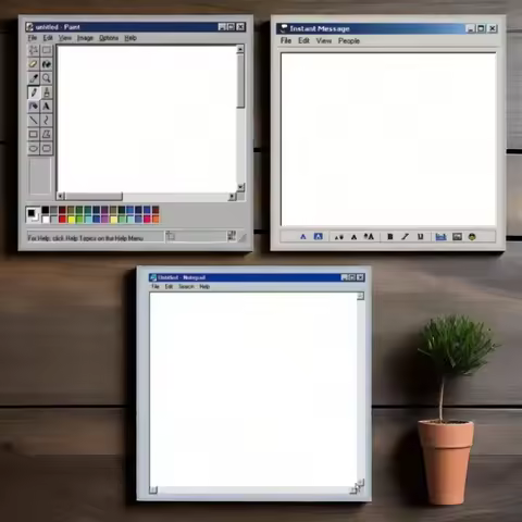 Retro Computer Drawing Tool Note Book Student DIY Creative Note Book High-value Student Message Pape