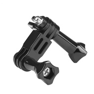 Three Way Adjustable Helmet Clamp Pivot Arm Mount for GoPro Hero 13 12 11 10 9 8 7 6 Yi 4K SJCAM SJ4