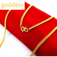 Emas 916 Original Lelong Chain Men Charm Pendant Necklace Women Rantai Leher Viral 916 Gold Chain fo