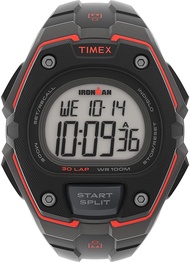 Timex Group Timex Ironman Classic 30 Oversized 43mm Watch Dark Gray/Black/Red
