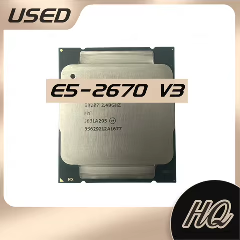 Xeon official version E5-2670V3 SR1XS X99 2.30GHZ 30M 12-CORES E5 2670 E5-2670 V3 LGA2011-3 E5 2670V