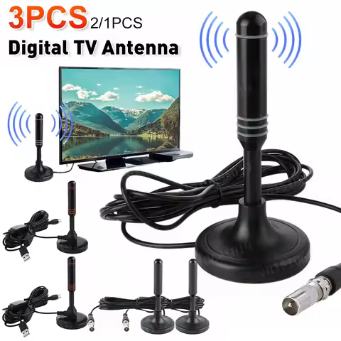 HD Digital TV Antenna 20dBi High Gain Amplified HDTV Antenna Support 4K 1080p Indoor Antenna 200 Mil