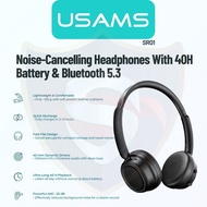 Usams SR01 Free ANC Wireless Headphone | Bluetooth 5.3 | 30H Battery | Deep Bass | MY