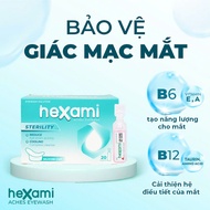 Dung dịch rửa mắt HEXAMI ACHES EYEWASH 20 ỐNG Công nghệ BFS đảm bảo độ vô trùng RỬA MẮT SẠCH SÂU