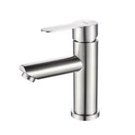 LEDEME Basin Faucet Stainless Steel Faucet Bathroom Mixer Tap Single Hole Hot and Cold Water Classic Basin Faucets L71003