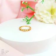 Jewelry Gold Ring Fashion Woven Gem CRM 16k/700