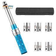 Spoke Torque Wrench 2-10 NM Motorcycle Spoke Wrench Set Steel Torque Wheel Spoke Spanner with Storag