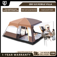 【GD】Khemah family tent Camping 2 Room Waterproof 8-12 Person Tent Besar Double cubicle Tent Outdoor 