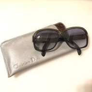 正品Christian Dior CD 老款墨綠色太陽眼鏡 大鏡面太陽眼鏡 德國製 #17