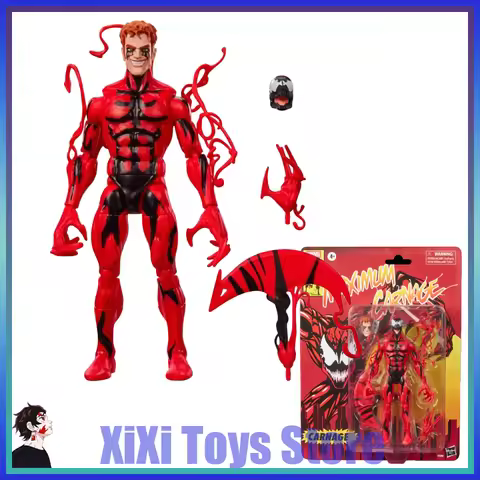 Hasbro Marvel Legends Series: 'Carnage' & 'Maximum Carnage' Comics Action Figures Collectible Gift