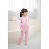 Coastberry Ballerina Bunnies Bamboo Long Sleeve 2 Piece Set + (Girl Hypoallergenic Pink Bunnies))