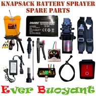 Knapsack Battery Sprayer Spare Parts  Alat Ganti Pump Penyembur Racun Bateri  Pump  Battery  Belt  C