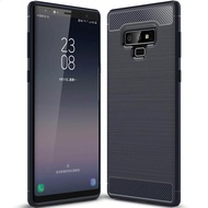 For Samsung Galaxy Note 9 Phone Case Silicone Protection Shock Absorption Cover and Carbon Fiber Design Casing