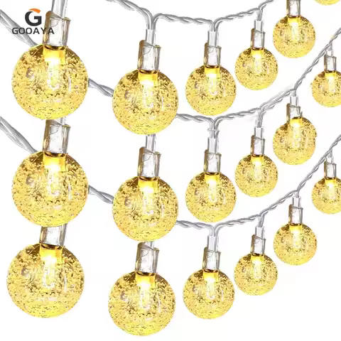 3METER 6M 40LED Crystal Ball Fairy light Garland String Lights Flash Indoor Holiday Lamp 20/40 LED F