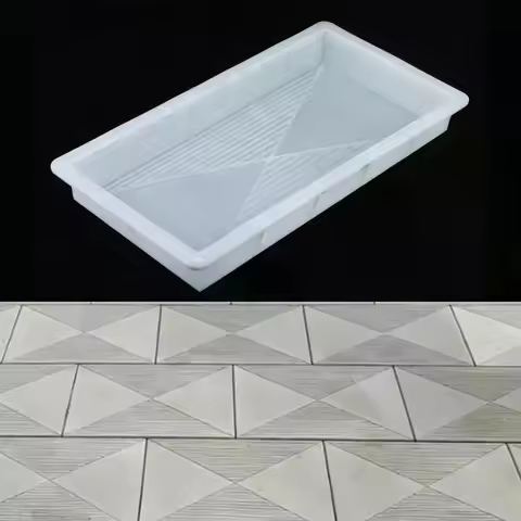 1Pcs Square Paving Stone Garden Path Art Antique Tile Plastic Mold Courtyard Non-Slip Concrete Floor