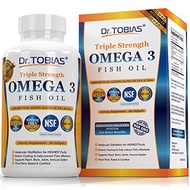 [USA]_Dr. Tobias Omega 3 Fish Oil Pills - Triple Strength Fish Oil Supplement (1,400mg Omega 3 Fatty