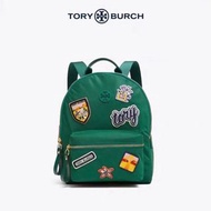 美國 Tory Burch Tilda Patches 防潑水尼龍標籤圖騰後背包-多色 34*30*20