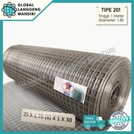 KAWAT RAM STAINLESS 25MMX25MMX1.7MMX1.2M 304/201 KAWAT LOKET STAINLESS - TOKOASMA