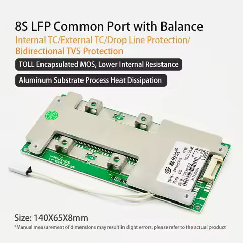 JBD BMS 4S 12V 50A 100A 120A LiFePo4 8S 24V 100A 150A Lithium LFP Power Battery Balance Protection