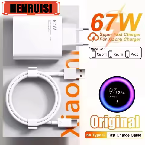 67W GaN USB Charger Fast Charging Mobile Phone Adapter USB Quick Charger QC3.0 Adapter For iPhone16 