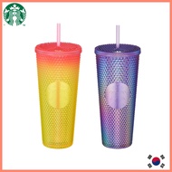 [Starbucks korea] 22 Summer stud cold cup 710ml 韩国星巴克 purple hologram pink yellow cold cup starbucks cup starbucks cold cup starbucks tumbler starbucks bottle starbuck cup tumbler cup starbucks tumbler korea starbucks tumblr starbucks straw starbuck korea