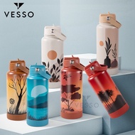 ListonX x VESSO 1000ml Nature Soul Tumbler | Premium SUS304 Stainless Steel | Leak-Proof Travel Flas