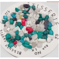 50 grams of mixed colored pebbles 8-25mm