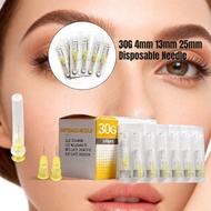 100pcs Eyelid Tools Painless Small Needle 4/13/25mm Painless Beauty Ultrafine 30G * 4mm ,30G * 13mm 