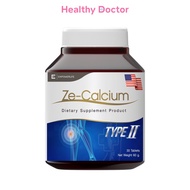 Ze-Calcium Type II แคลเซียม คอลลาเจน ไทพ์ทู บำรุงกระดูก ข้อต่อ กระดูกอ่อน ขนาด 30 เม็ด / 90 เม็ด
