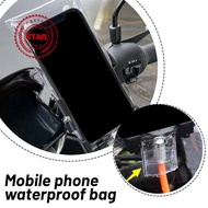 Motorcycle Handlebar Phone Bag Motorcycle Mobile Holder Phone Clear Waterproof Bag Mobile B6a4