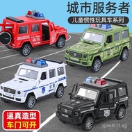 Children's Stl Toy Car Inertia Drop-Resistant Door-Opening Simulation Model Police Car Ambulance Fir