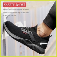 ➝ ∝ ◩ SOFLL Breathable Men's Safety Shoes ,Steel Toe Anti-smash Caterpillar Protective Work Shoes