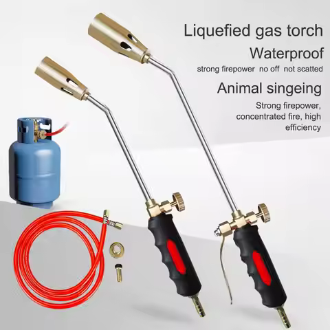 Waterproof LPG Torch High Temperature Pig Hair Burning Household Disinfection Device Single Double O