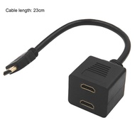 HDMI 1 Input 2 Output Male To Female Splitter Cable Adapter Converter HDMI Cable Display Port For HD