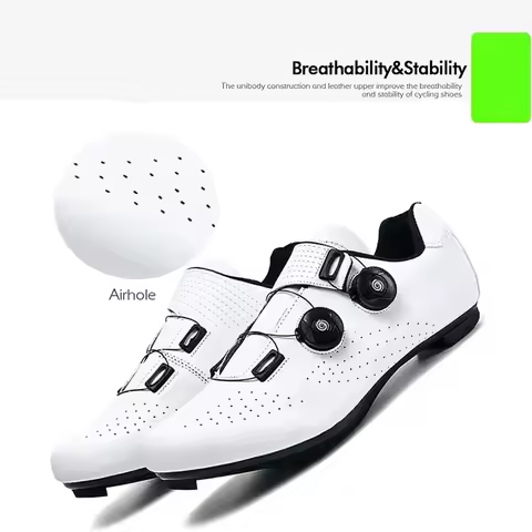 New Cycling Shoes Men's Self-locking Racing Road Cycling Sports Shoes Lockless Training Shoes Women'