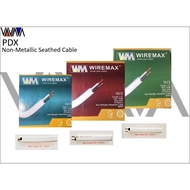 ♞WIREMAX PDX NON - METALLIC 75METER 12/2 (2.0mm/2C) Electrical Wire 100% PURE COPPER