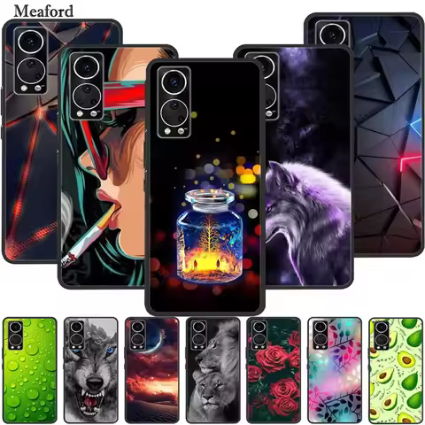 Case For ZTE Axon 30 5G Animal Luxury Silicone TPU Soft Phone Back Cover For ZTE Axon 30 5G Coque Fa