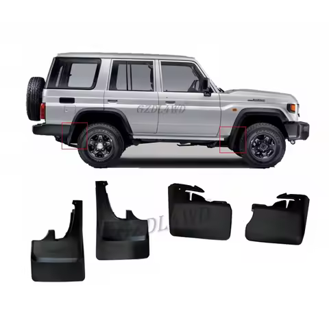 4x4 Accessories Mudflaps Mudguards Suit Land Cruiser 76 Series 4Door Wagon Splash Guards LC76 FJ76 V